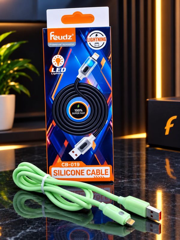 Câble silicone vert