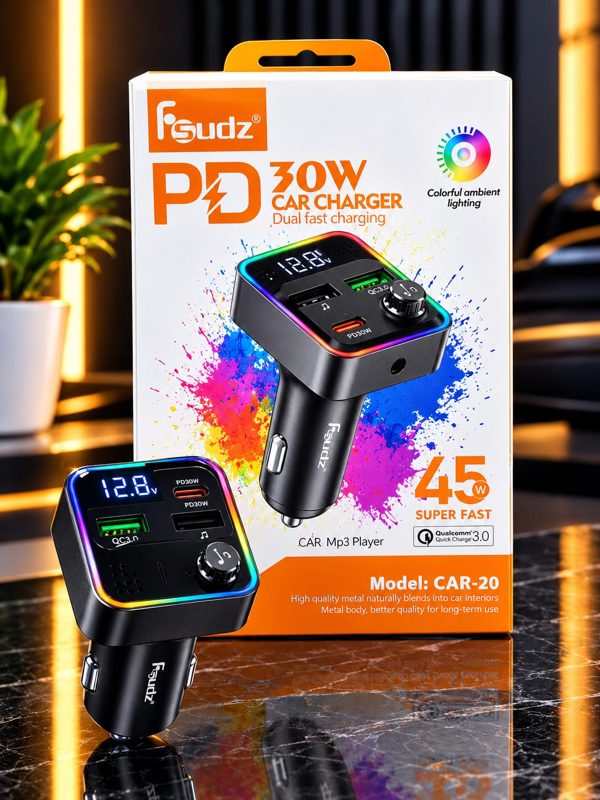 Chargeur voiture PD 30W FM