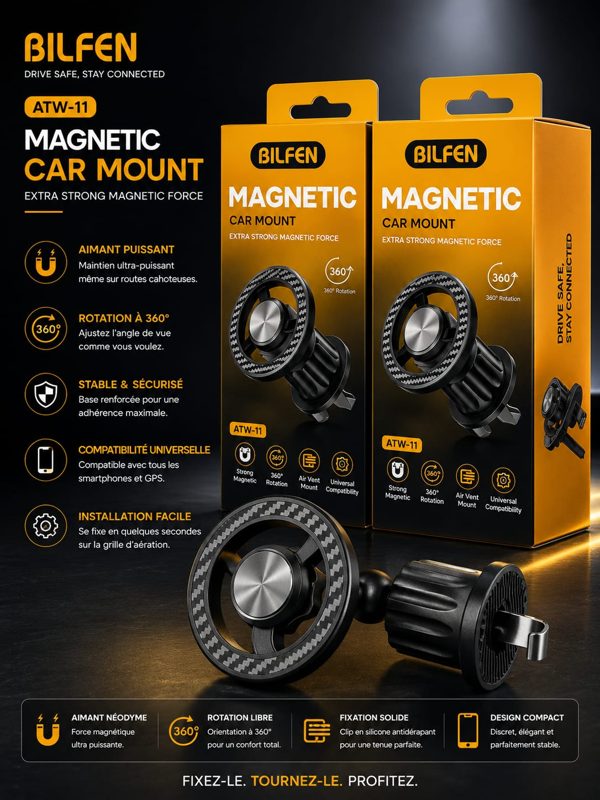 Support voiture magnétique